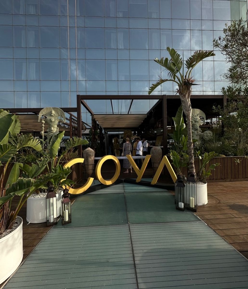 COYA sign on the W Barcelona terrace