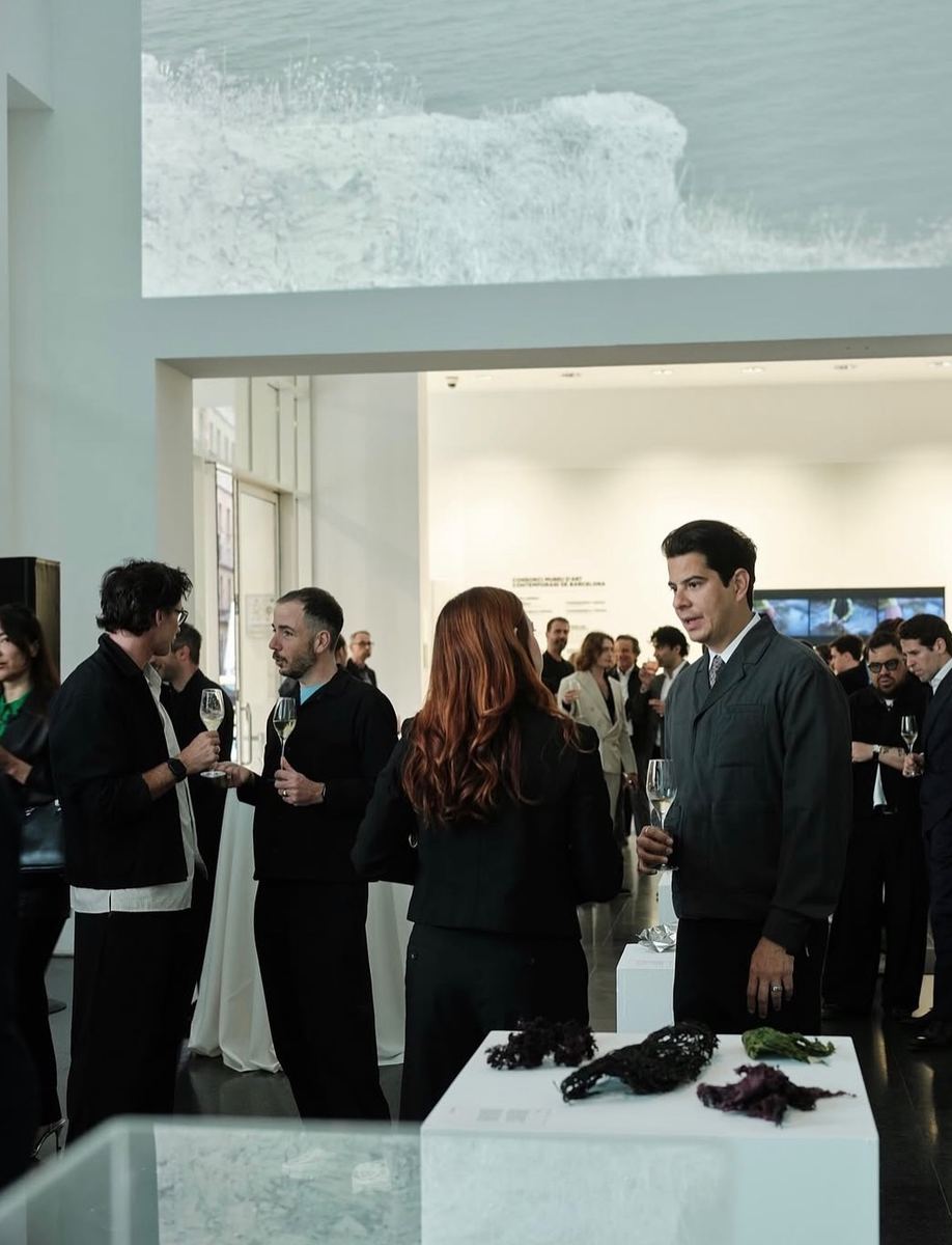 Guests in the MACBA galleries during the evening
